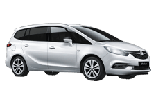 Car Hire Hucknall - Vauxhall Zafira 7-Seater - Minibus hire Hucknall